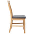 Swen Studio -  Dining Chairs 6 pcs Solid Oak Wood and Faux Leather